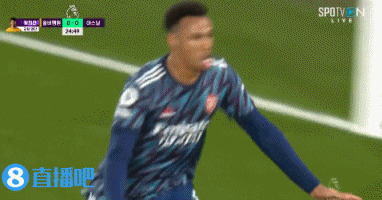 阿森纳1-0领先狼队，加布里埃尔门前补射破门