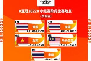 亚冠小组赛地点确定：泰山&海港前往泰国，广州队在马来西亚