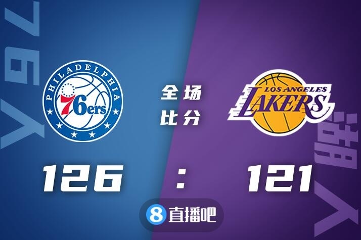 🏀恩比德30+10 威少24+8+8 火花24+8 詹姆斯缺阵 76人力克湖人