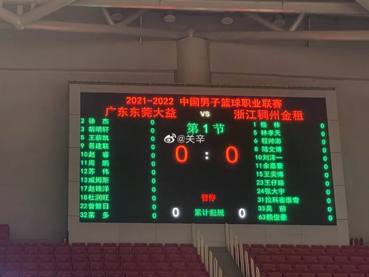 广东vs浙江G2大名单出炉：莱多仍在名单上 任骏飞&汤杰继续休战
