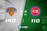 🏀兰德尔36+7 布伦森&巴雷特&格莱姆斯16分 尼克斯送活塞3连败