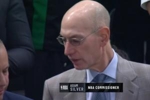 热火凯尔特人东决G7 NBA总裁肖华现场观战